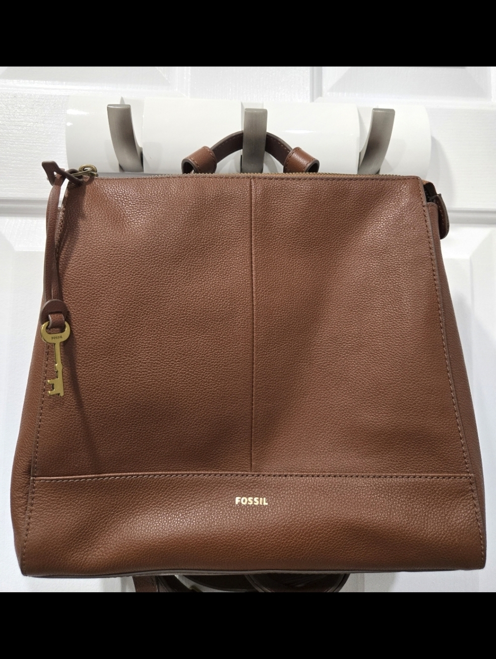 Fossil Elina Convertible Small Backpack / Shoulder Genuine Leather Bag